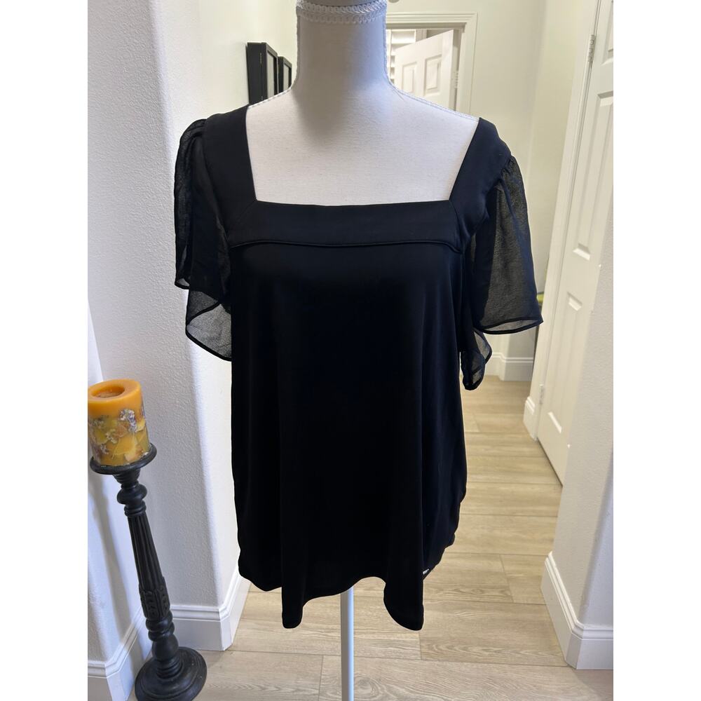 Calvin Klein Square-Cut Blouse – Pre-Loved size large - Picture 2 of 6